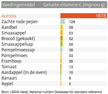 acerola | Teneur en vitamine C